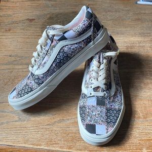 NWOT Patchwork Vans